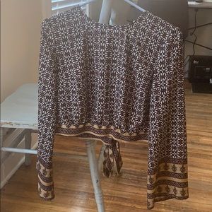 Boho, Open-Back Crop Top